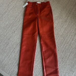 Aritzia Wilfred Leather Pants